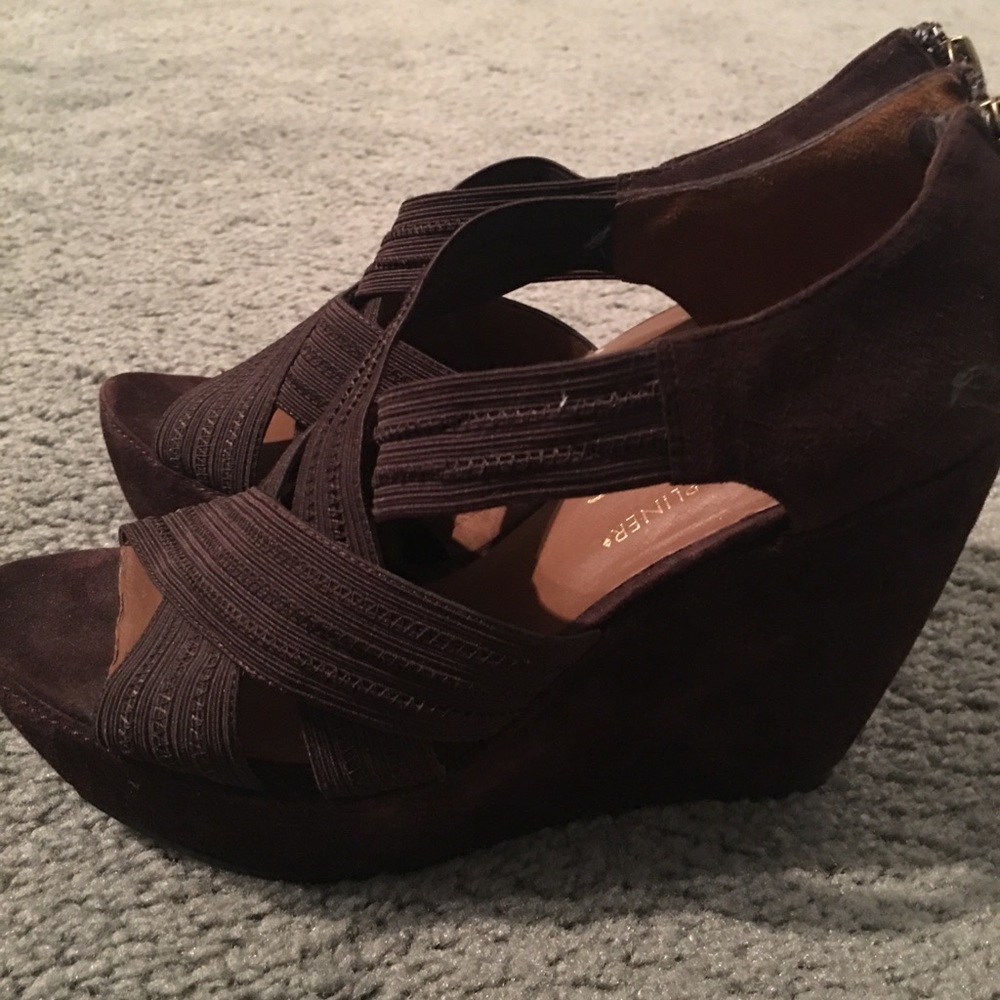 Donald Pliner Suede Platforms wedges Sandals 40